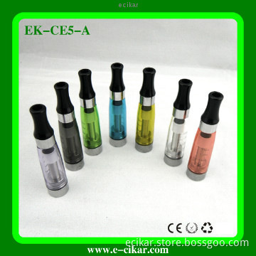 Best Quality  ego CE5 clearomizer with long wicks and 1.6ml capacity